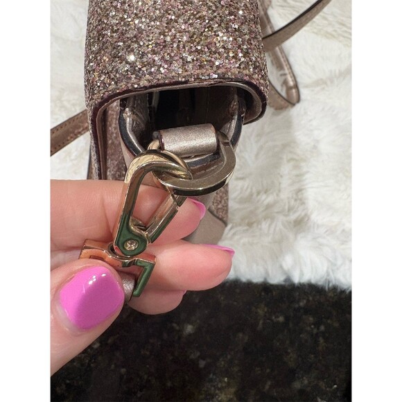 Kate Spade New York Crossbody Satchel Top Handle Bag Pink Small 10x7x3 - Picture 10 of 14